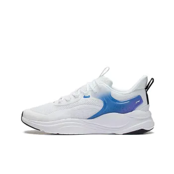 LiNing Liuyun Anti Slip Wear Resistant Low Top Sports Casual Shoes White Blue