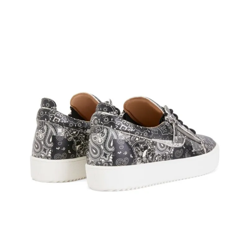 Giuseppe Zanotti Paisley print Leather Sneakers-3