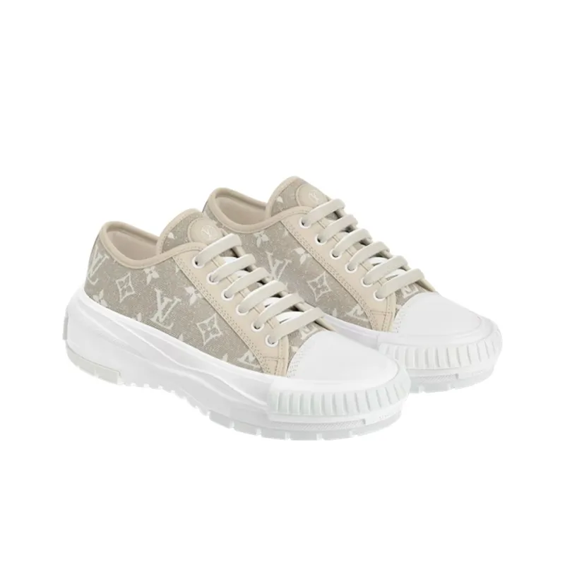 LOUIS VUITTON Squad Sneakers 'Beige Monogram' Women's-3