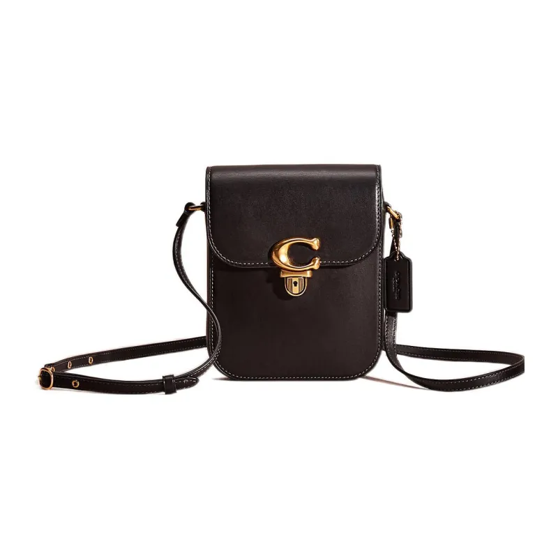 COACH Studio Leather Crossbody Bag Mini Women's Black-0