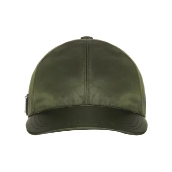 PRADA Nylon Baseball Caps Men's Green