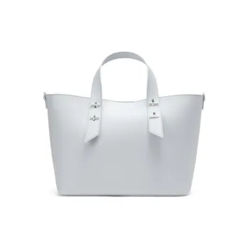CHARLES&KEITH PU Tote Bag, Shoulder Bag, Handbag Tubas Women's Chocolate/Light Gray/Light Gray