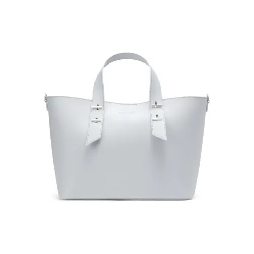 CHARLES&KEITH PU Tote Bag, Shoulder Bag, Handbag Tubas Women's Chocolate/Light Gray/Light Gray
