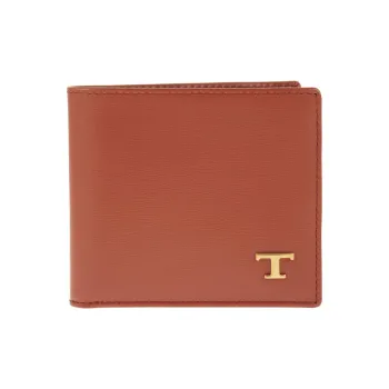 TOD'S Logo Plaque Bi-Fold Wallet