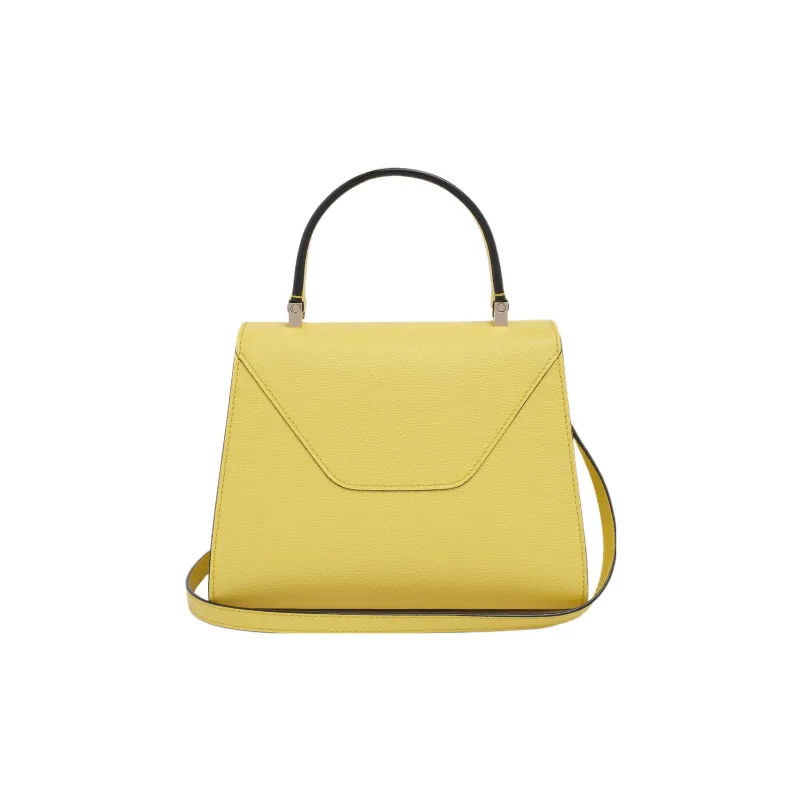 Valextra Iside Calfskin Shoulder Bag Crossbody Bag Handbag Mini Women's Banana Yellow-2