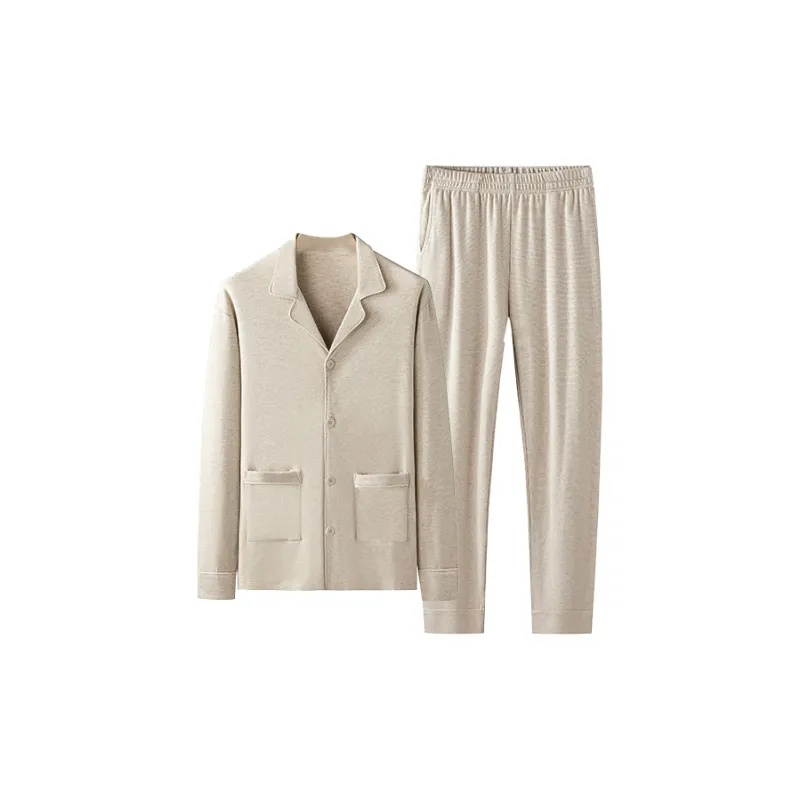 WHITE HOT Pajama Set Men's Autumn And Winter Models-3