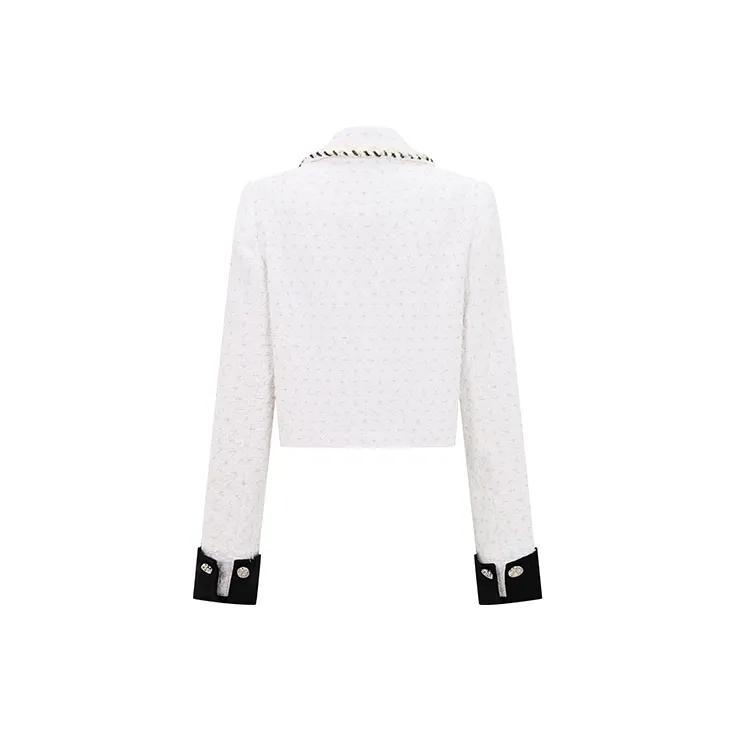 RARE Cropped Coats Women's White-1