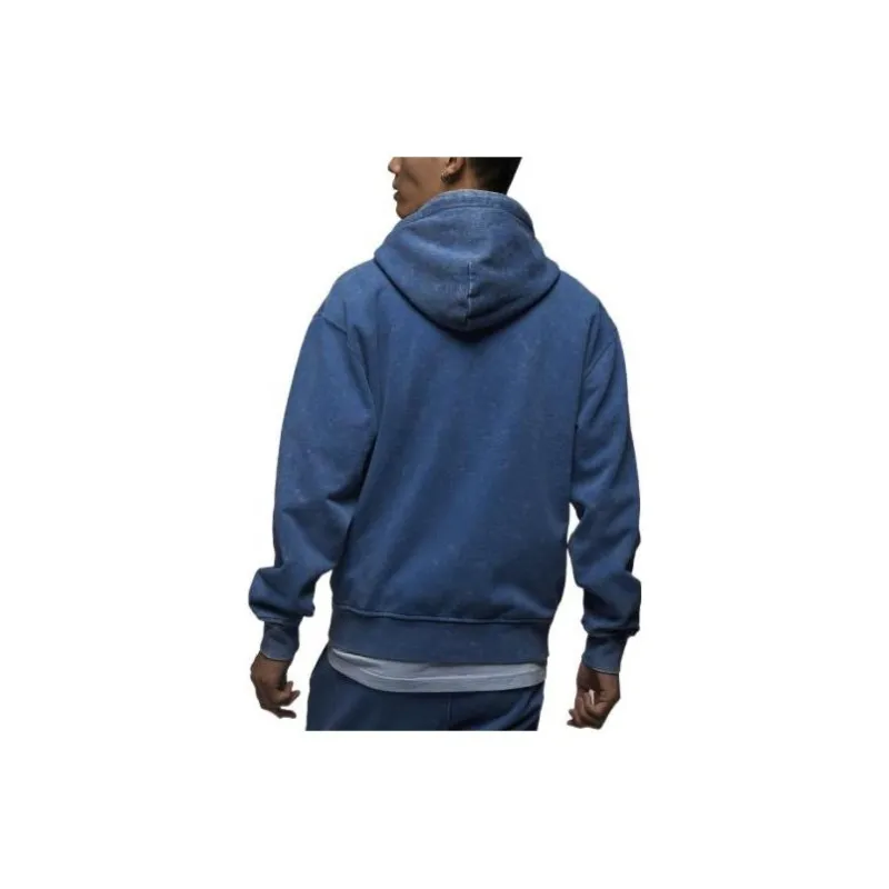 Jordan Men's Logo Knit Pullover Hooded Sweatshirt Blue-3