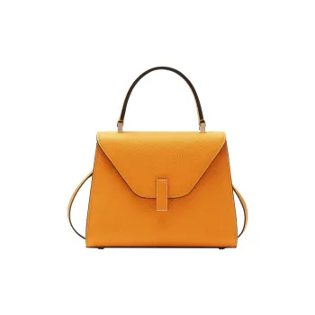 Valextra Iside Calfskin Shoulder Bag, Crossbody Bag, Handbag Mini Women's Saffron