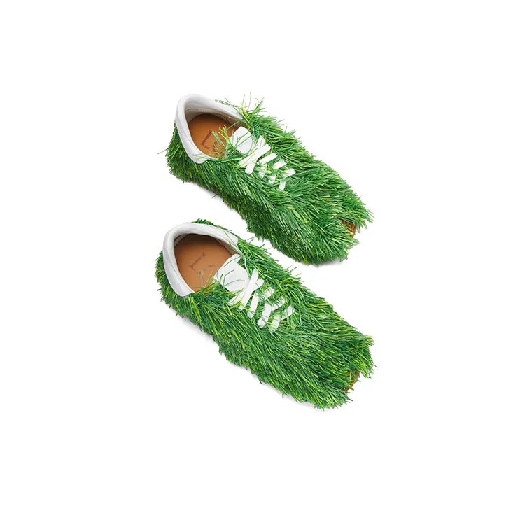 LOEWE Grass Shoes Low Top Casual Shoes Men's Green-3