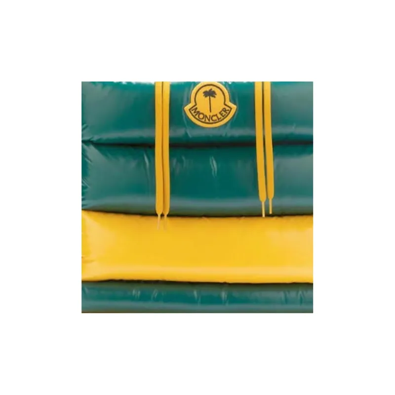 Moncler × PALM ANGELS Collaboration Handbag Women's Yellow Green-2