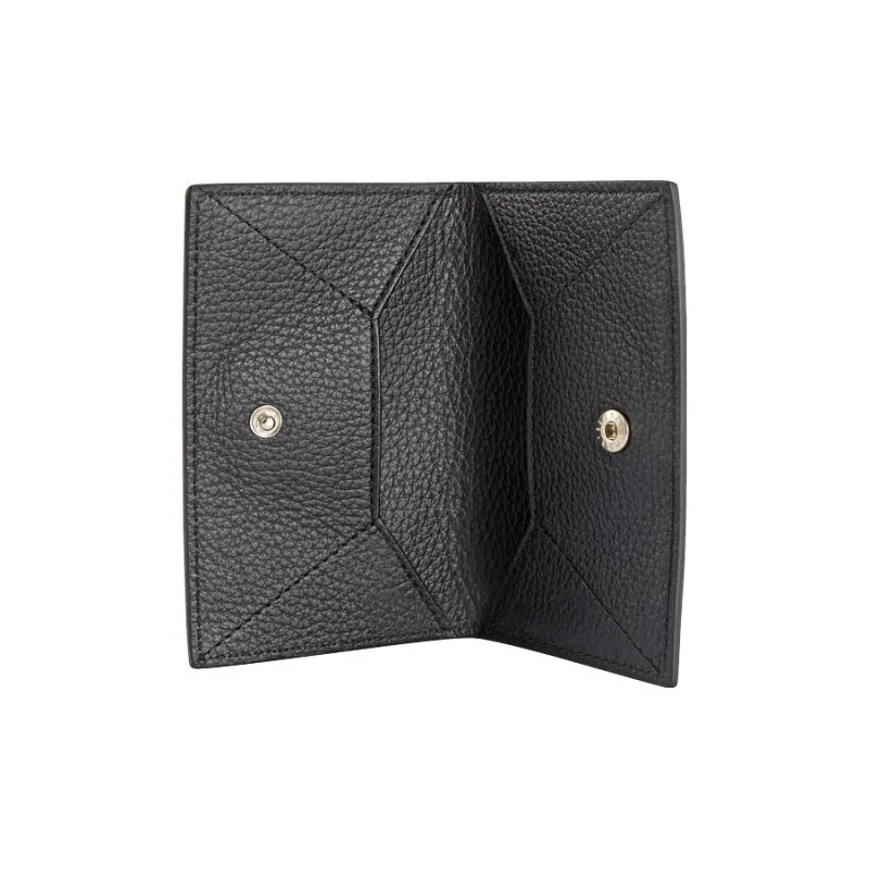 MONTBLANC Meisterstuck Litchi Grain Leather Business Card Holder Card Case Men's Black-4