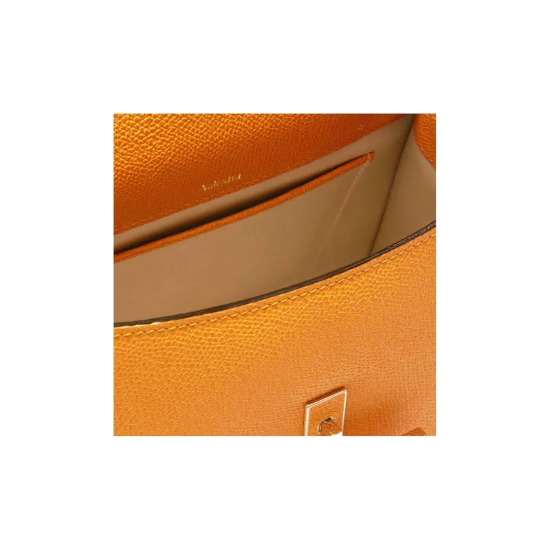 Valextra Iside Calfskin Shoulder Bag, Crossbody Bag, Handbag Mini Women's Saffron-2