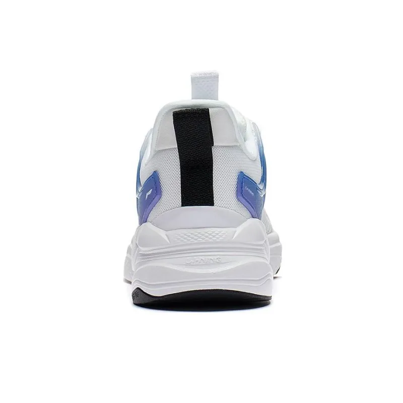 LiNing Liuyun Anti Slip Wear Resistant Low Top Sports Casual Shoes Men's White Blue-5