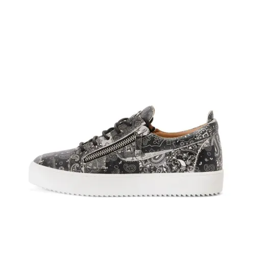 Giuseppe Zanotti Paisley-print Leather Sneakers