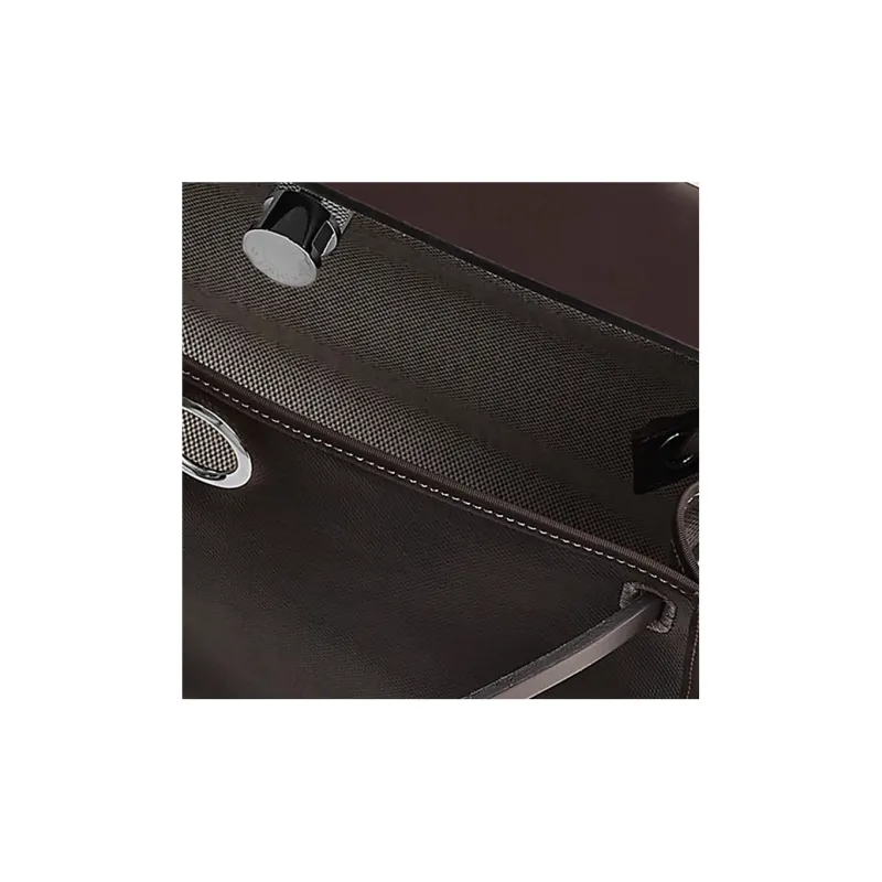 HERMES Herbag Zip Berline Waterproof Canvas Handbag Crossbody Bag Regular Unisex Ebony-3