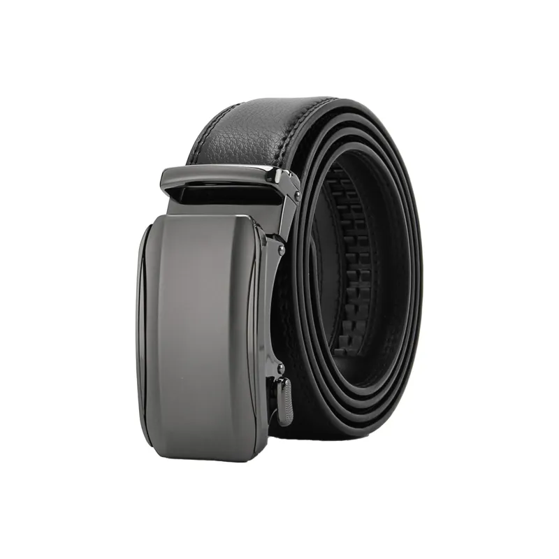 ALIEN BANG Cow Leather Leather Belts Men's 3.5CM-0
