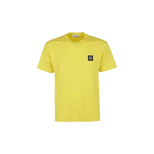 STONE ISLAND T-Shirts Men Yellow