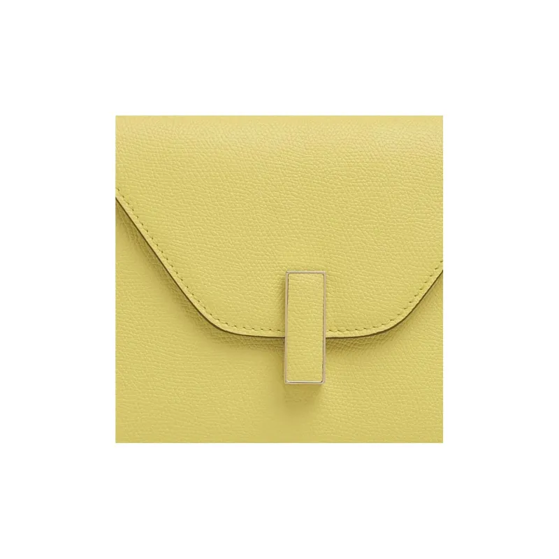 Valextra Iside Calfskin Shoulder Bag Crossbody Bag Handbag Mini Women's Banana Yellow-4