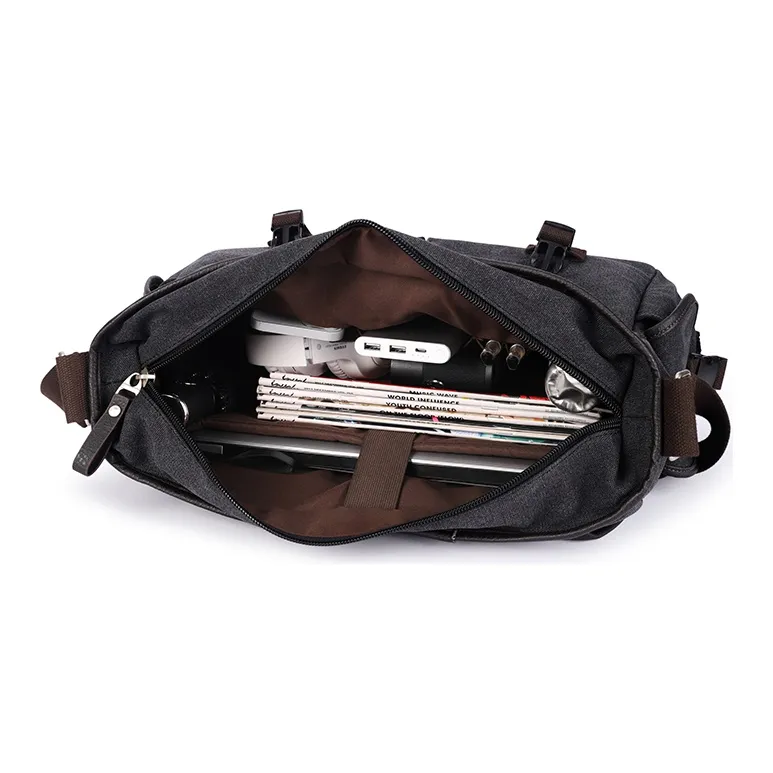 RIOREX Canvas Messenger Bag Canvas Bag Shoulder Bag Crossbody Bag Regular Unisex Multicolor-34