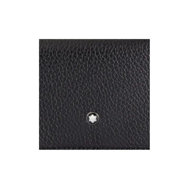 MONTBLANC Meisterstuck Litchi Grain Leather Business Card Holder Card Case Men's Black-6