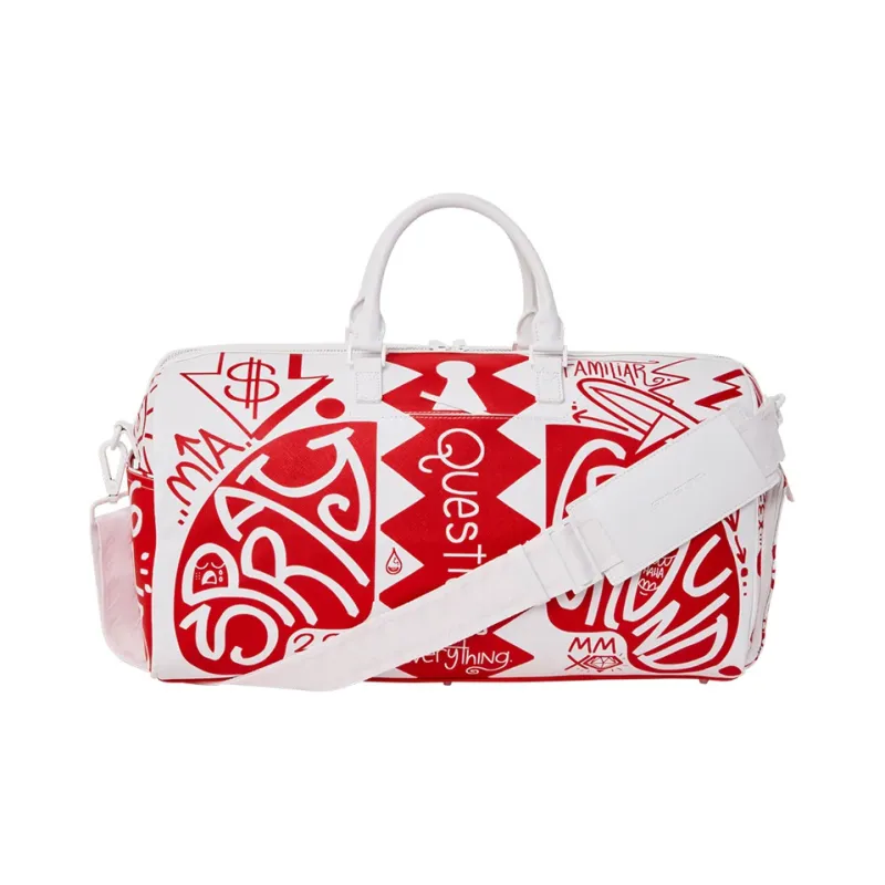 SPRAYGROUND PVC Travel Bag, Sneaker Bag, Handbag Large Size Unisex Red-3