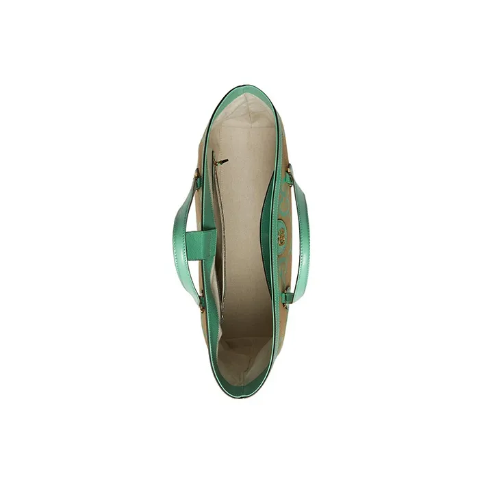 GUCCI Ophidia Canvas With Leather Tote Bag, Shopping Bag, Shoulder Bag, Handbag Medium Size Women's Green-6
