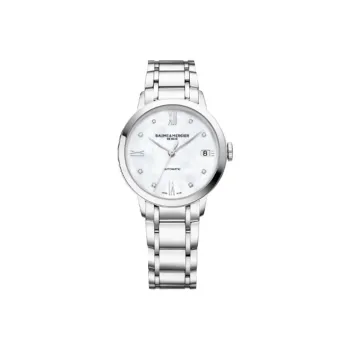 Baume & Mercier Classima Collection Automatic Mechanical Movement Women's Watch Watch 34mm White Dial