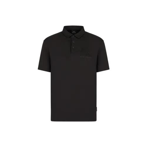 ARMANI EXCHANGE Polo Shirts Men Black