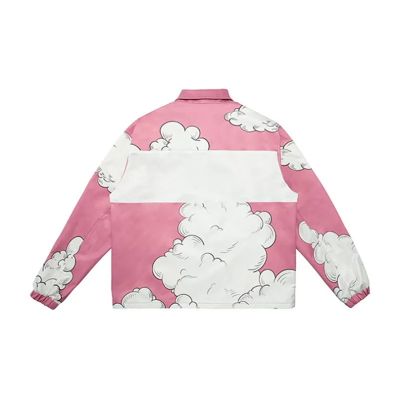 EMPTY REFERENCE Lapel Jackets Unisex Pink-1