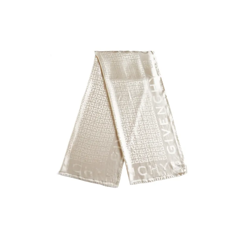 Givenchy Silk Scarves Women's Beige-2