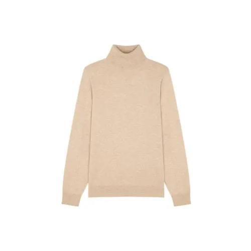 THEORY Cashmere Sweaters Men Apricot Cream