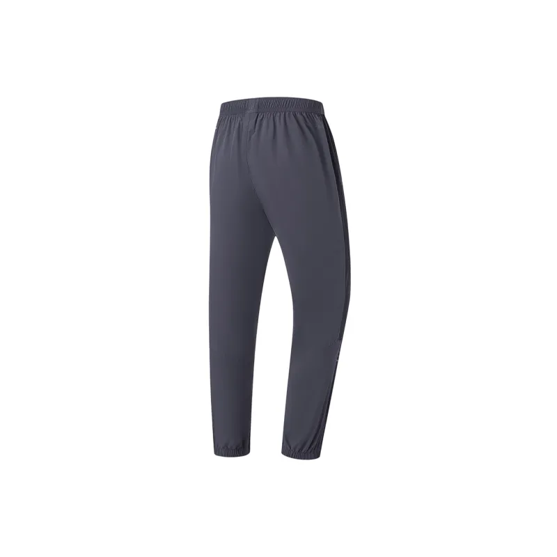 LINING Fitness Series Knitted Sweatpants Men Surface Gray-1