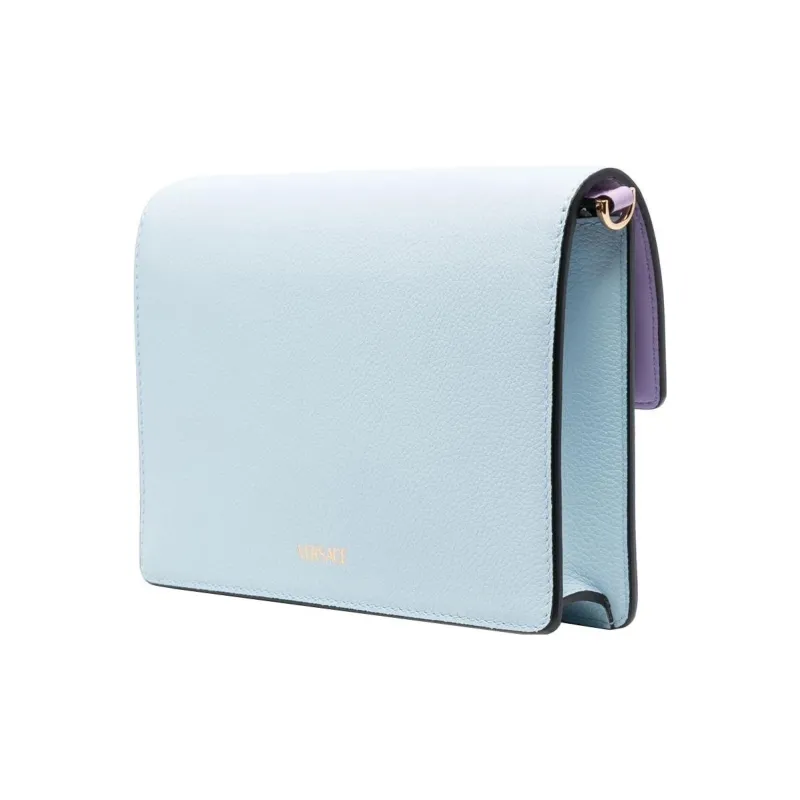VERSACE Calfskin Shoulder Bag Crossbody Bag Women's Ice Blue-2