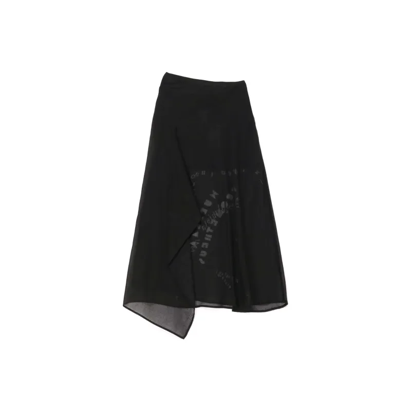Yohji Yamamoto Casual Long Skirts Women's Black-1