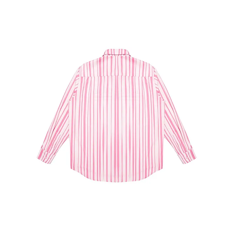EMPTY REFERENCE Long Sleeved Shirts Unisex Pink-1