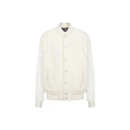 BALMAIN Jackets Men Gray White