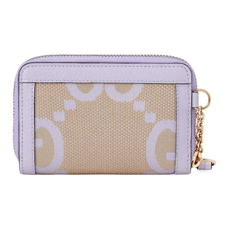 GUCCI Ophidia Canvas With Leather Wallet Regular Women's Purple-2