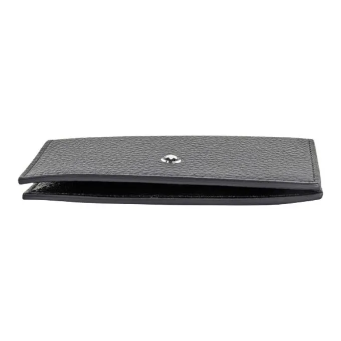 MONTBLANC Meisterstuck Litchi Grain Leather Business Card Holder Card Case Men's Black-5