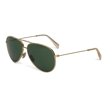 CELINE Metal Frame 02 Sunglasses In Metal With Mineral Glass Lenses
