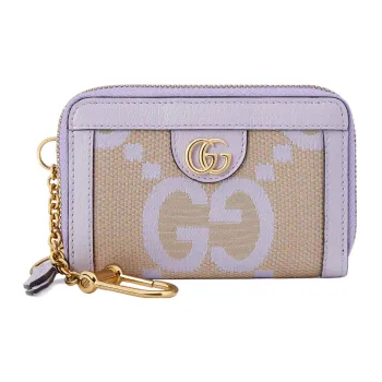 GUCCI Ophidia Canvas With Leather Wallet Regular Women's Purple
