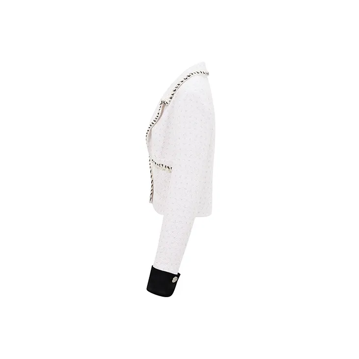 RARE Cropped Coats Women's White-2