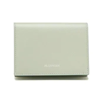 JIL SANDER Calfskin Wallet Women's Light Green