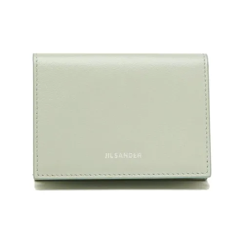 JIL SANDER Calfskin Wallet Women's Light Green