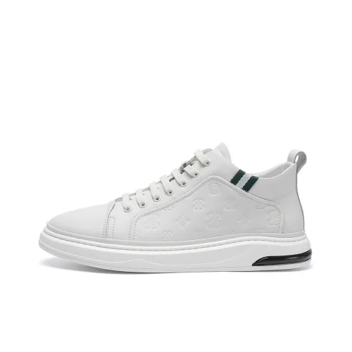 EBLAN Skateboard Shoes Men Low-Top White