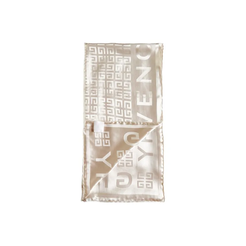 Givenchy Silk Scarves Women's Beige-1