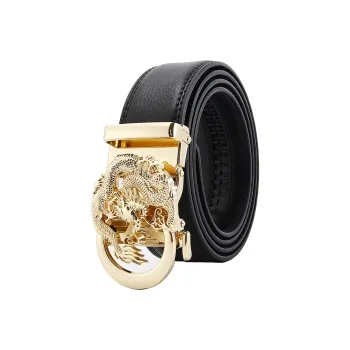 ALIEN BANG Cow Leather Leather Belts Men's Width: 3.5cm