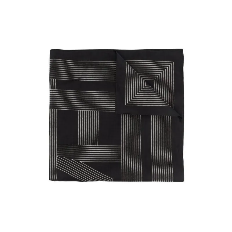TOTEME Silk Scarves Women's Black-1