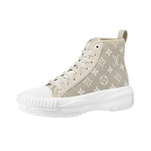 LOUIS VUITTON Squad High Top Casual Shoes Women's Light Umber