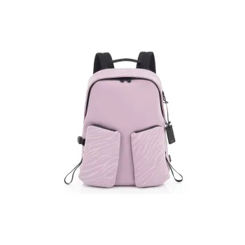 TUMI Fabric Backpack Regular Women's Light Purple & Gray